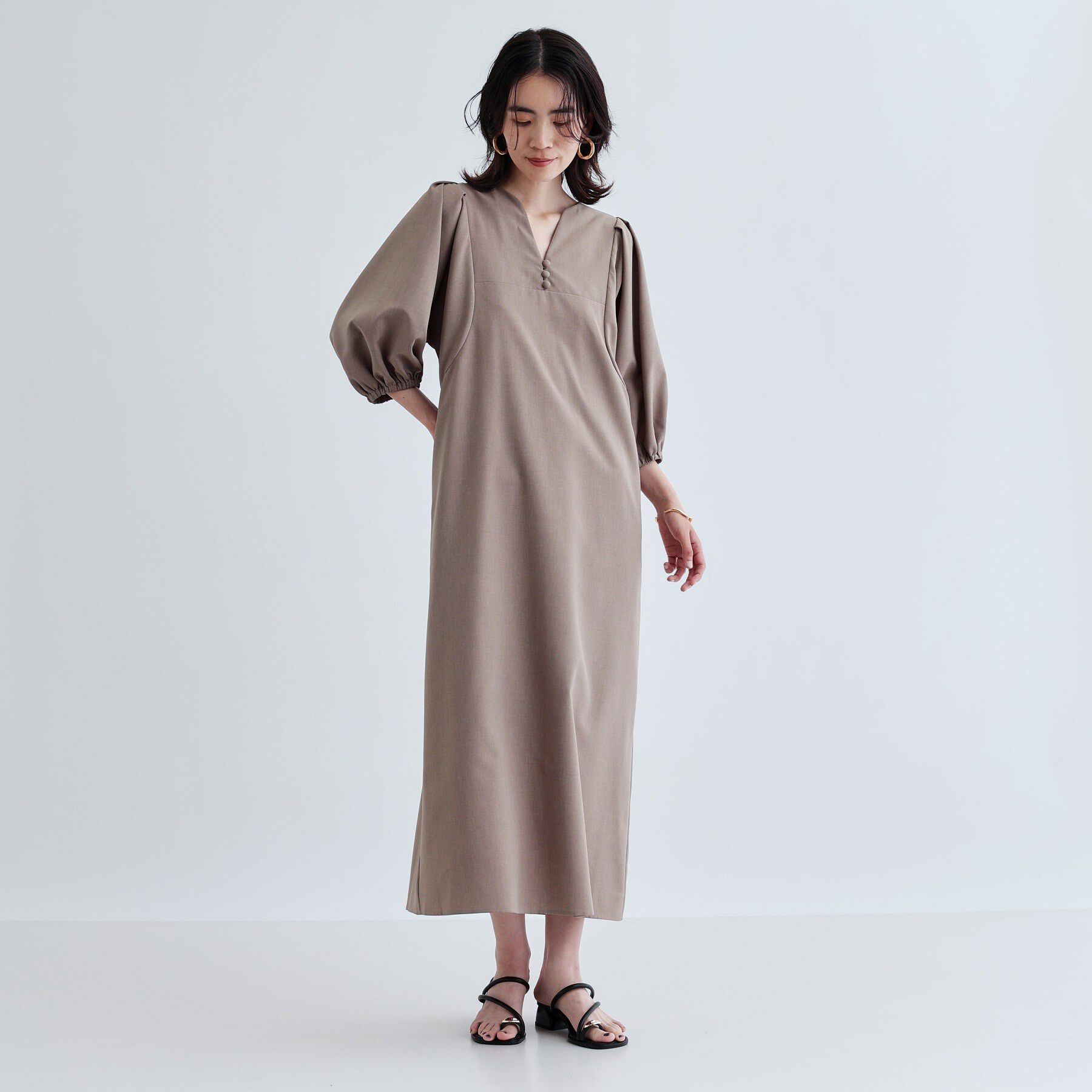 GALLEST「フォルムスリーブワンピース」|ワンピース|