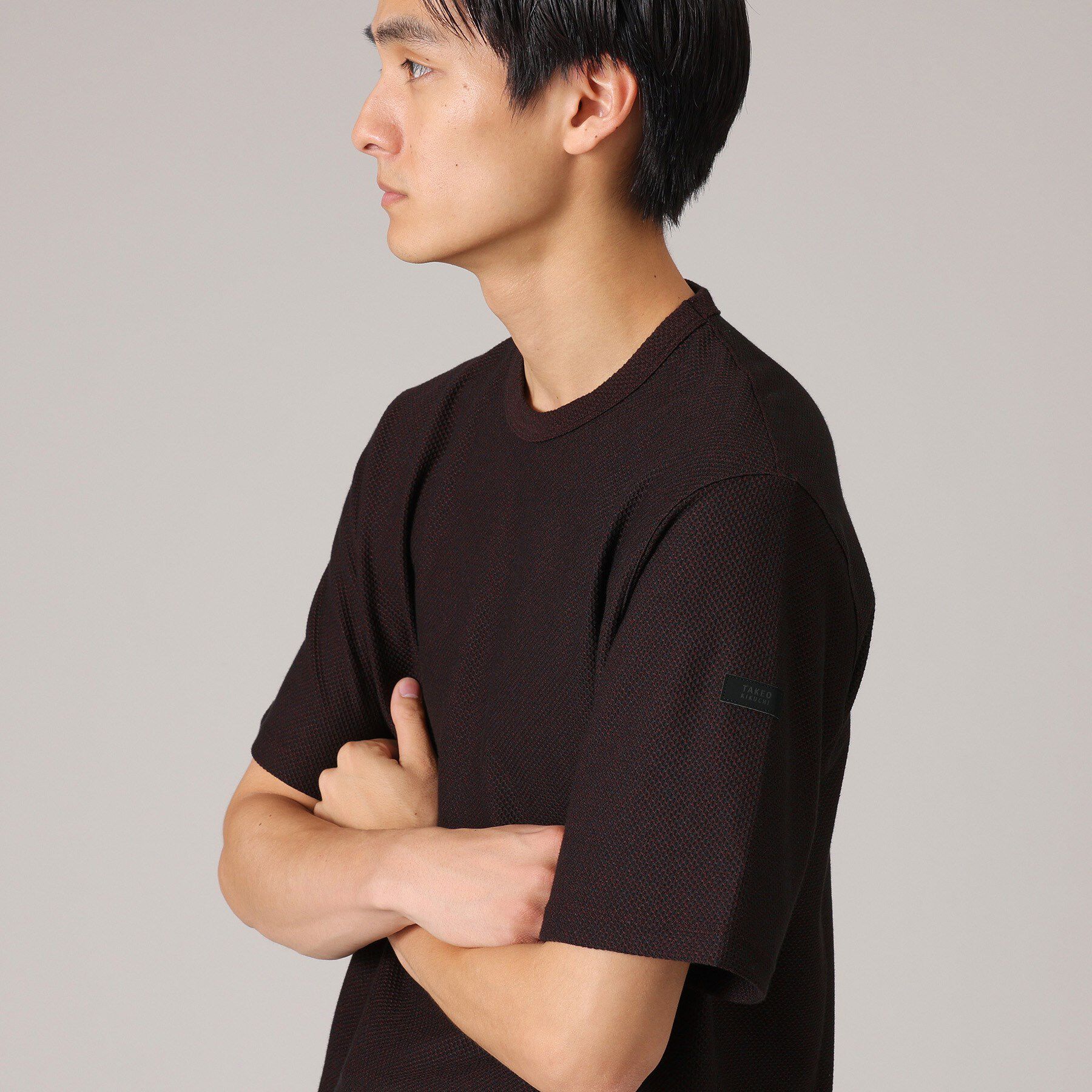 TAKEO KIKUCHI「【尾州織/Made in JAPAN】メランジ Tシャツ」|Tシャツ・カットソー|