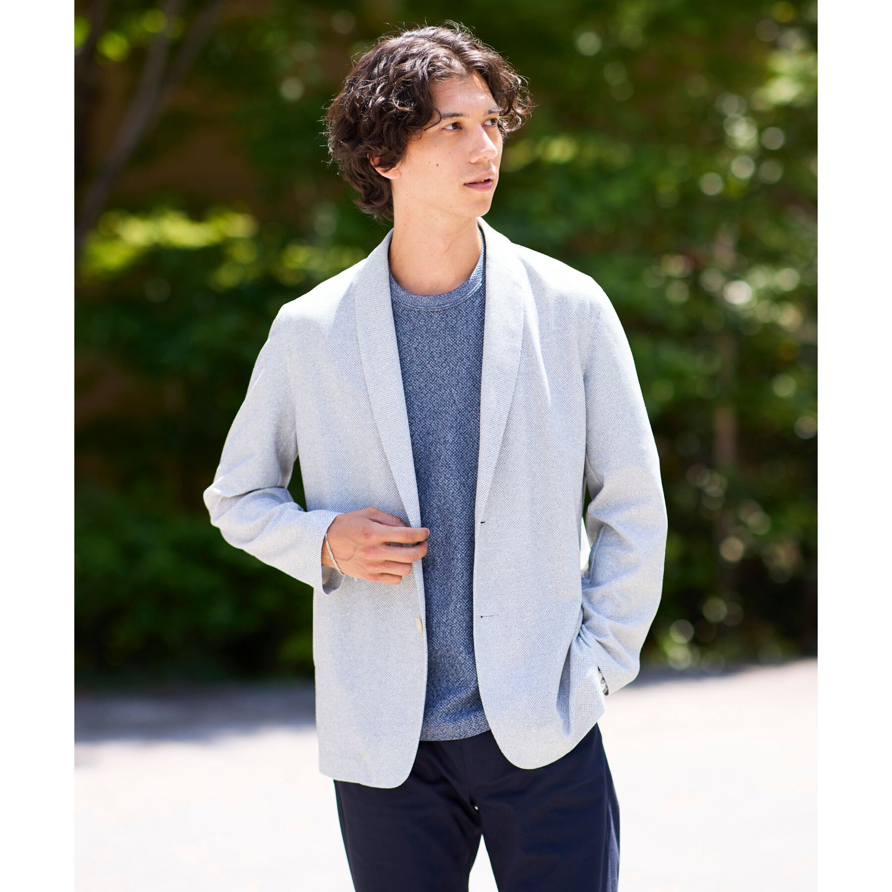 TAKEO KIKUCHI「【尾州織/Made in JAPAN】メランジ Tシャツ」|Tシャツ・カットソー|