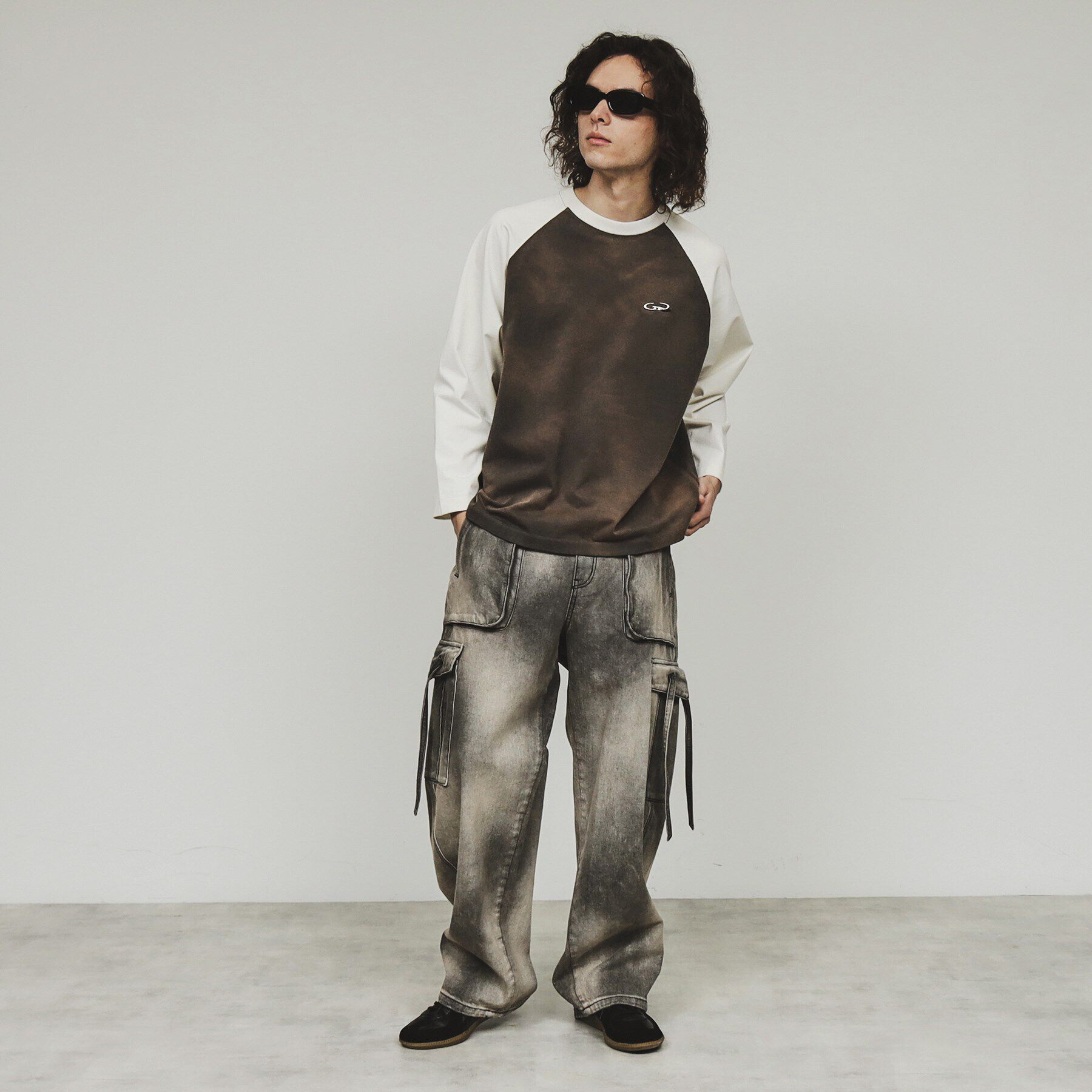 tk.TAKEO KIKUCHI「ブリーチラグランスリーブTシャツ」|Tシャツ・カットソー|