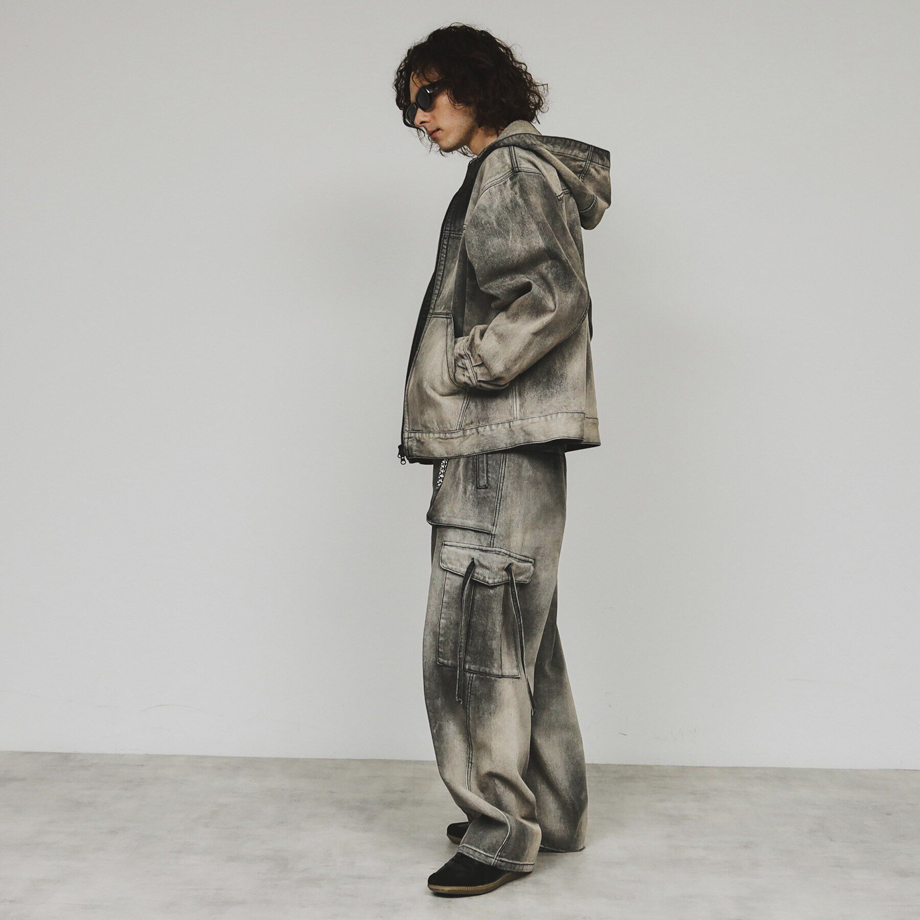 tk.TAKEO KIKUCHI「【セットアップ対応】フーデットデニムブルゾン」|ブルゾン・スタジャン|