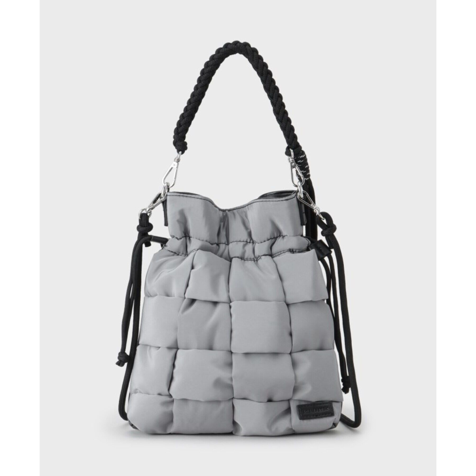 tk.TAKEO KIKUCHI「ADAMPATEK 別注 パテッドイントレ巾着ショルダーバッグ」|ショルダー・メッセンジャー|グレー(512)