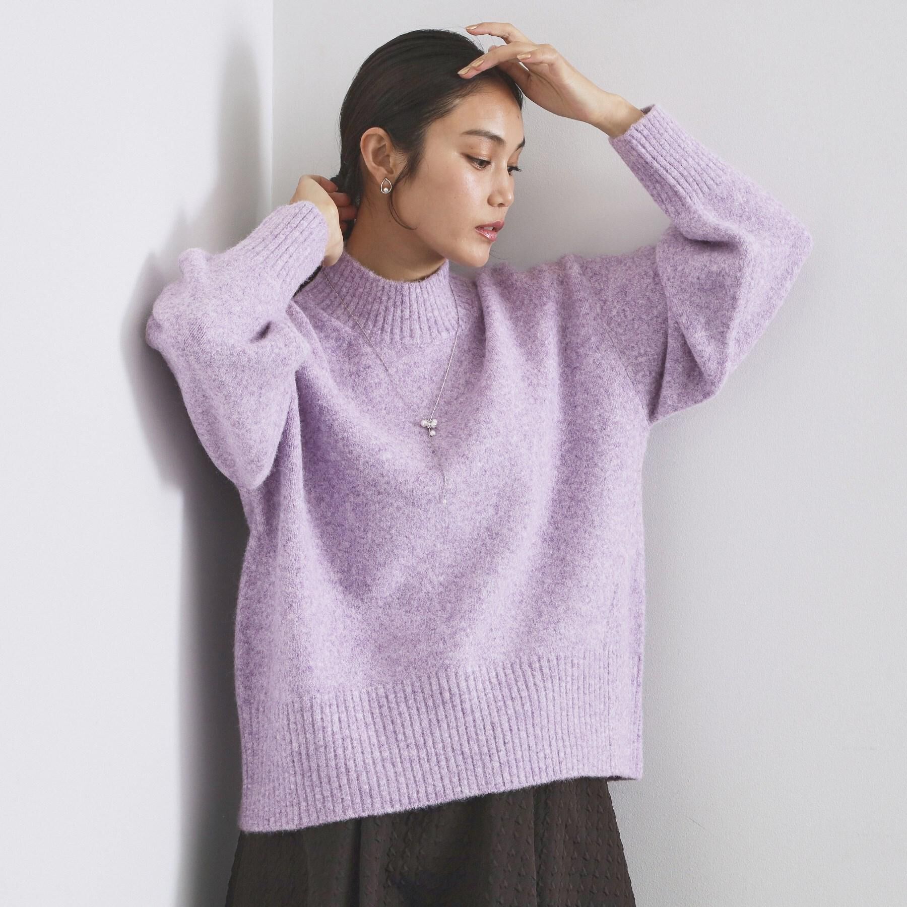 OPAQUE.CLIP「ふわふわハイネックニット【洗濯機OK】」|ニット・セーター|