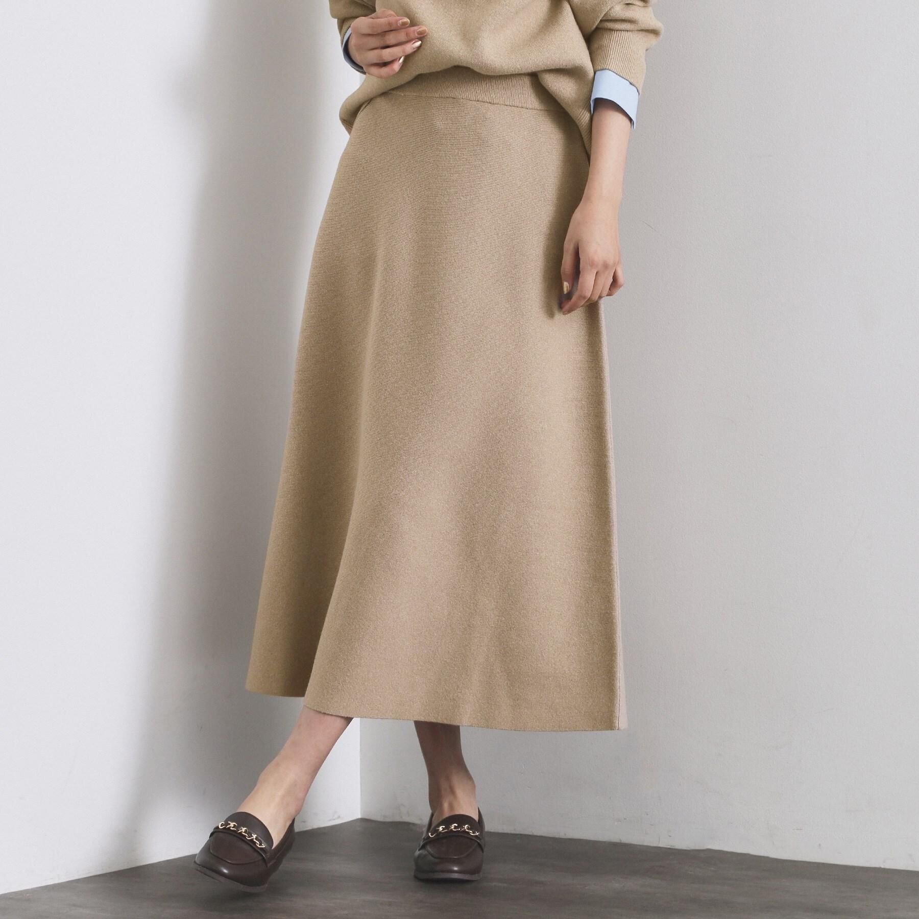 OPAQUE.CLIP「ニットフレアスカート/セットアップ対応【洗濯機OK】」|スカート|