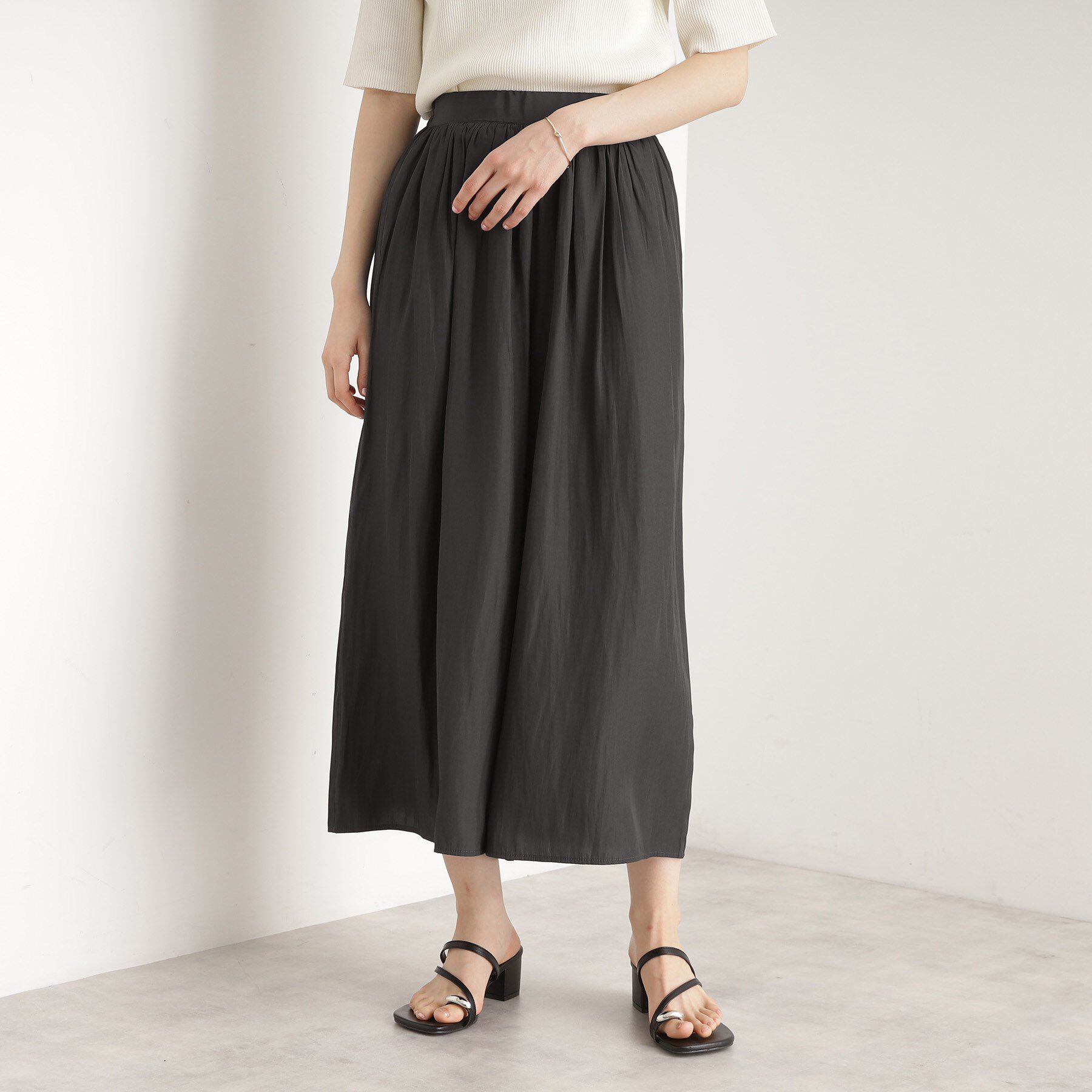 THE SHOP TK「ギャザースカーチョ【洗える/親子リンク】」|その他|スミクロ(018)