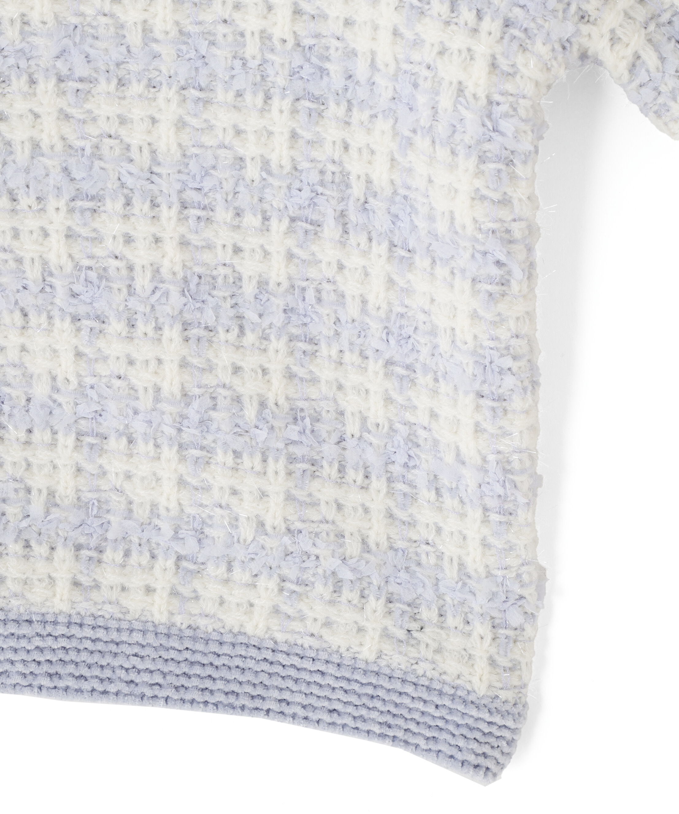  「ラメミックスツィードニットジャケット」|ニット・セーター|