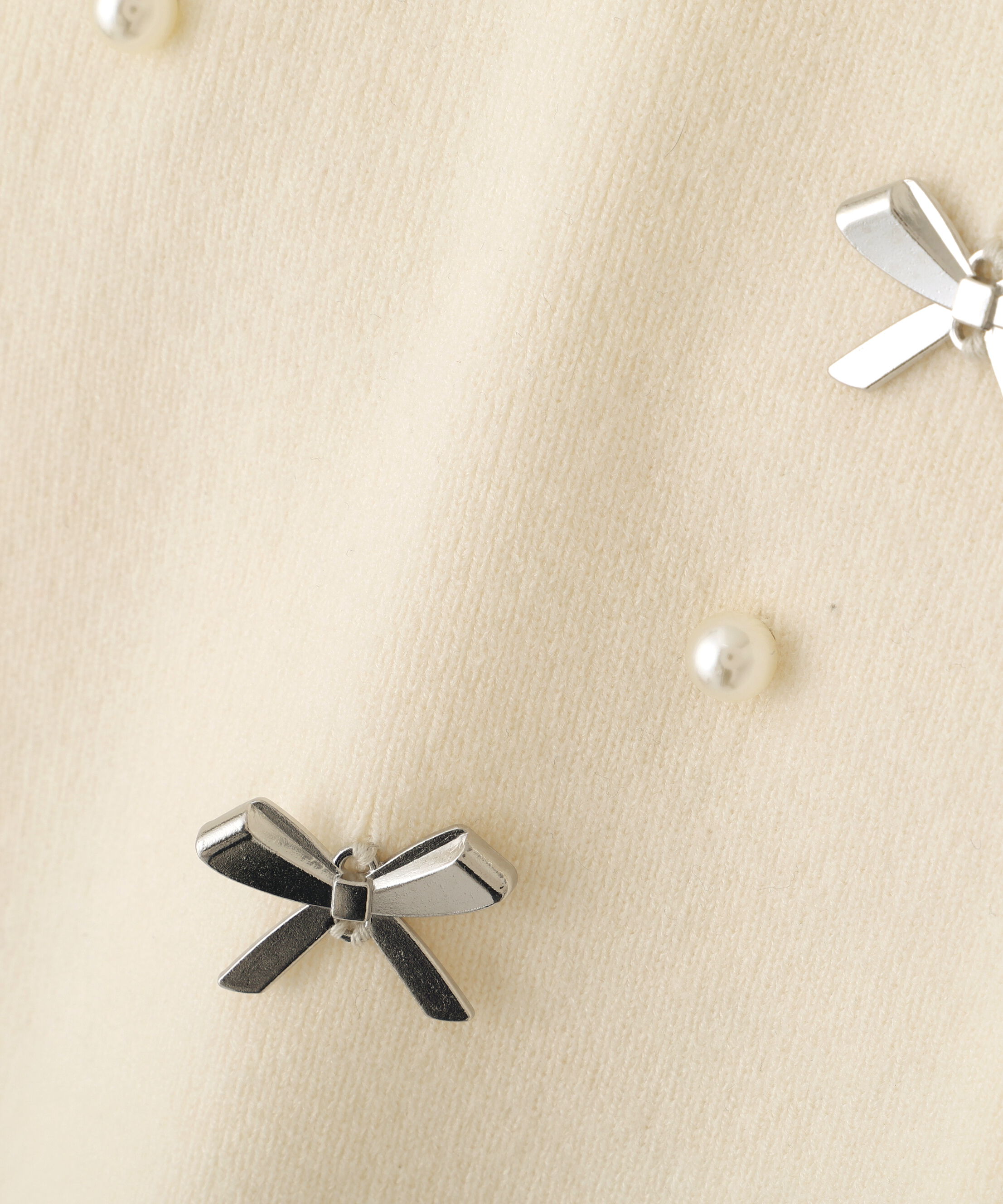  「リボントッピングカーディガン」|ニット・セーター|