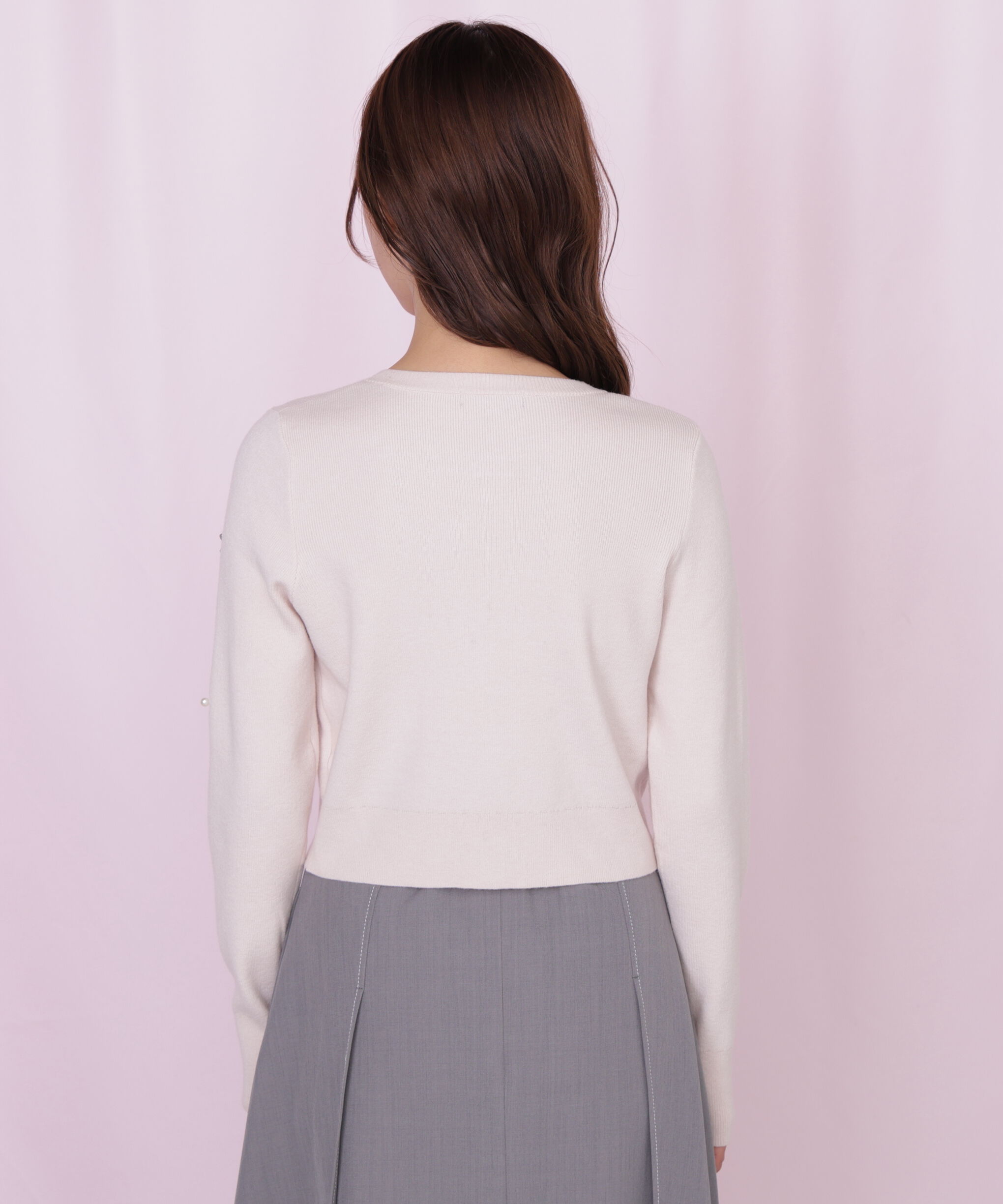  「リボントッピングカーディガン」|ニット・セーター|