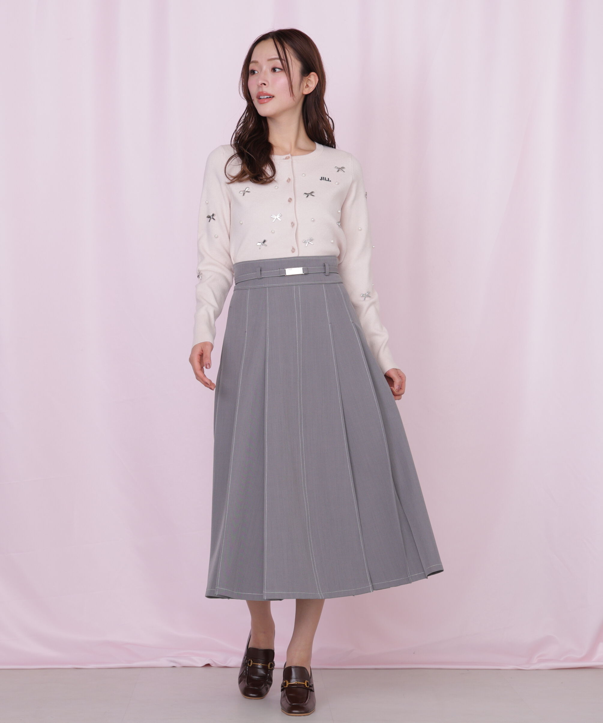  「リボントッピングカーディガン」|ニット・セーター|