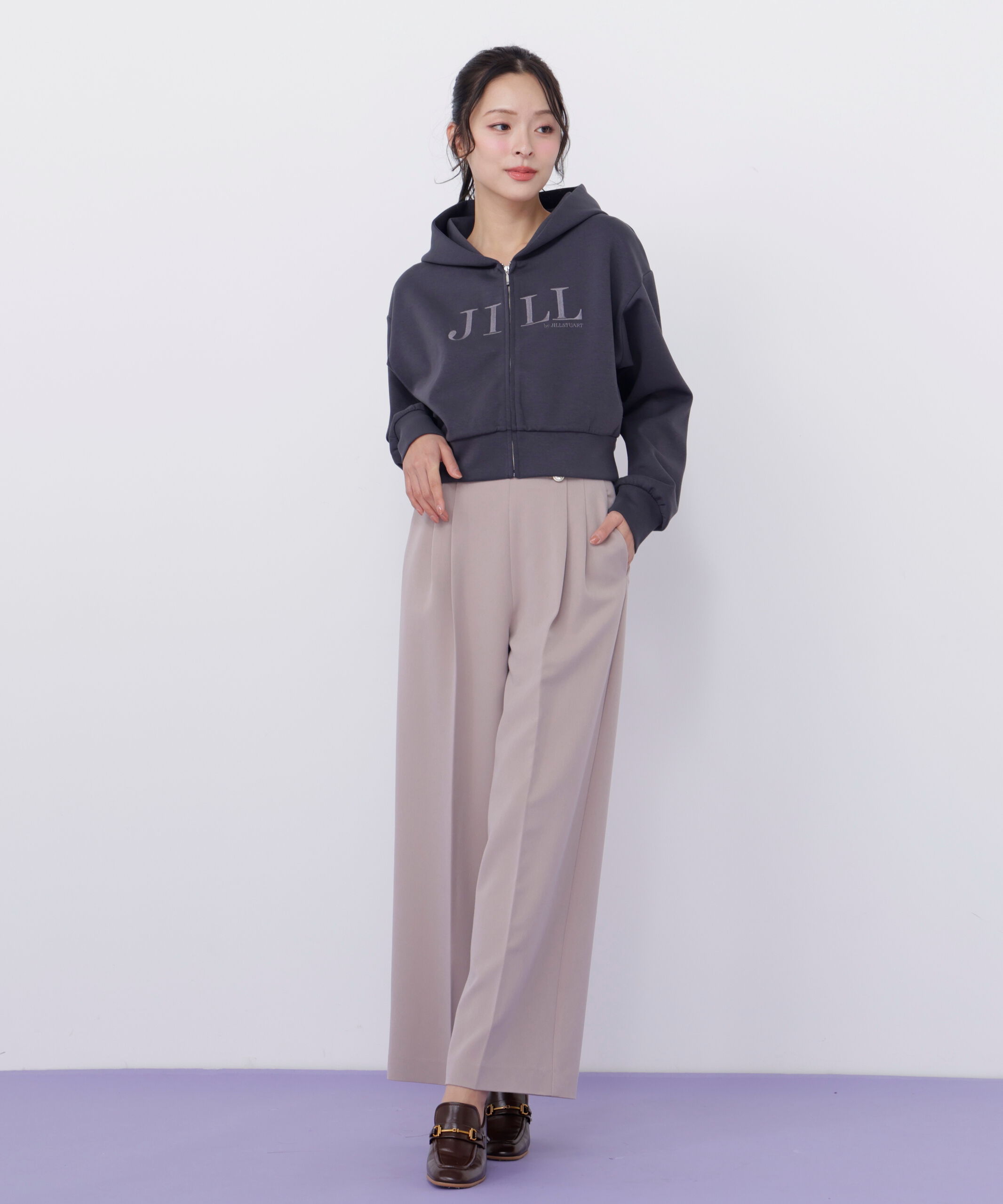  「メタル釦ストレートイージーパンツ」|その他|