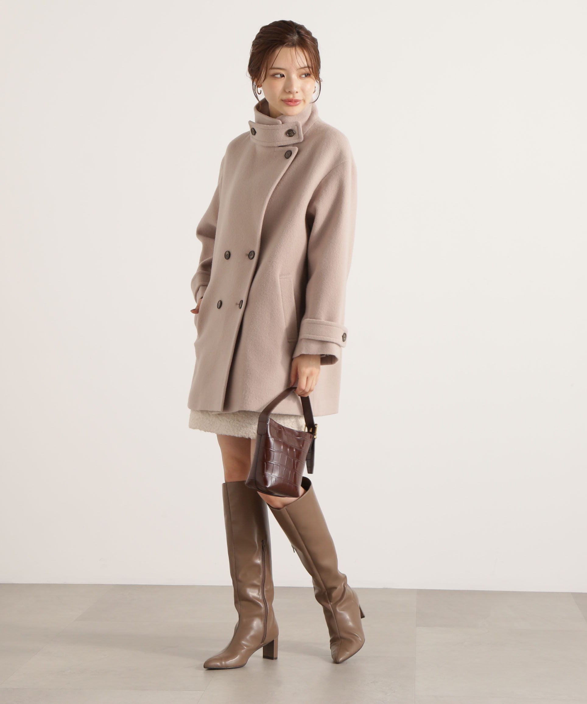 PROPORTION BODY DRESSING「2wayミドルコート 25AW」|ブルゾン・スタジャン|