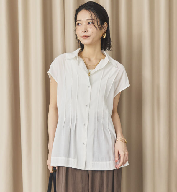 Doux archives「ピンタックフレンチブラウス」|シャツ・ブラウス|