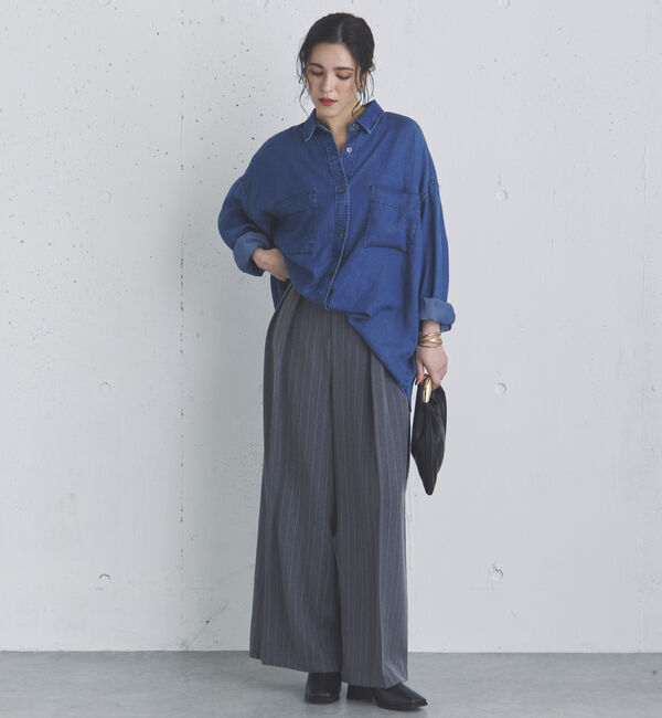 Doux archives「ストライプ２タックパンツ」|チノ|