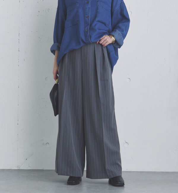 Doux archives「ストライプ２タックパンツ」|チノ|