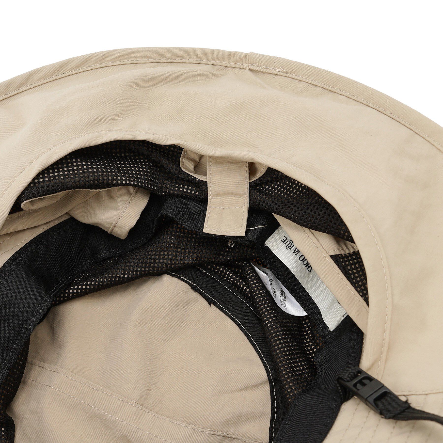 SHOO･LA･RUE「【撥水／UVカット】シェード付きポケッタブルハット【あご紐つき／サイズ調整】」|ハット|