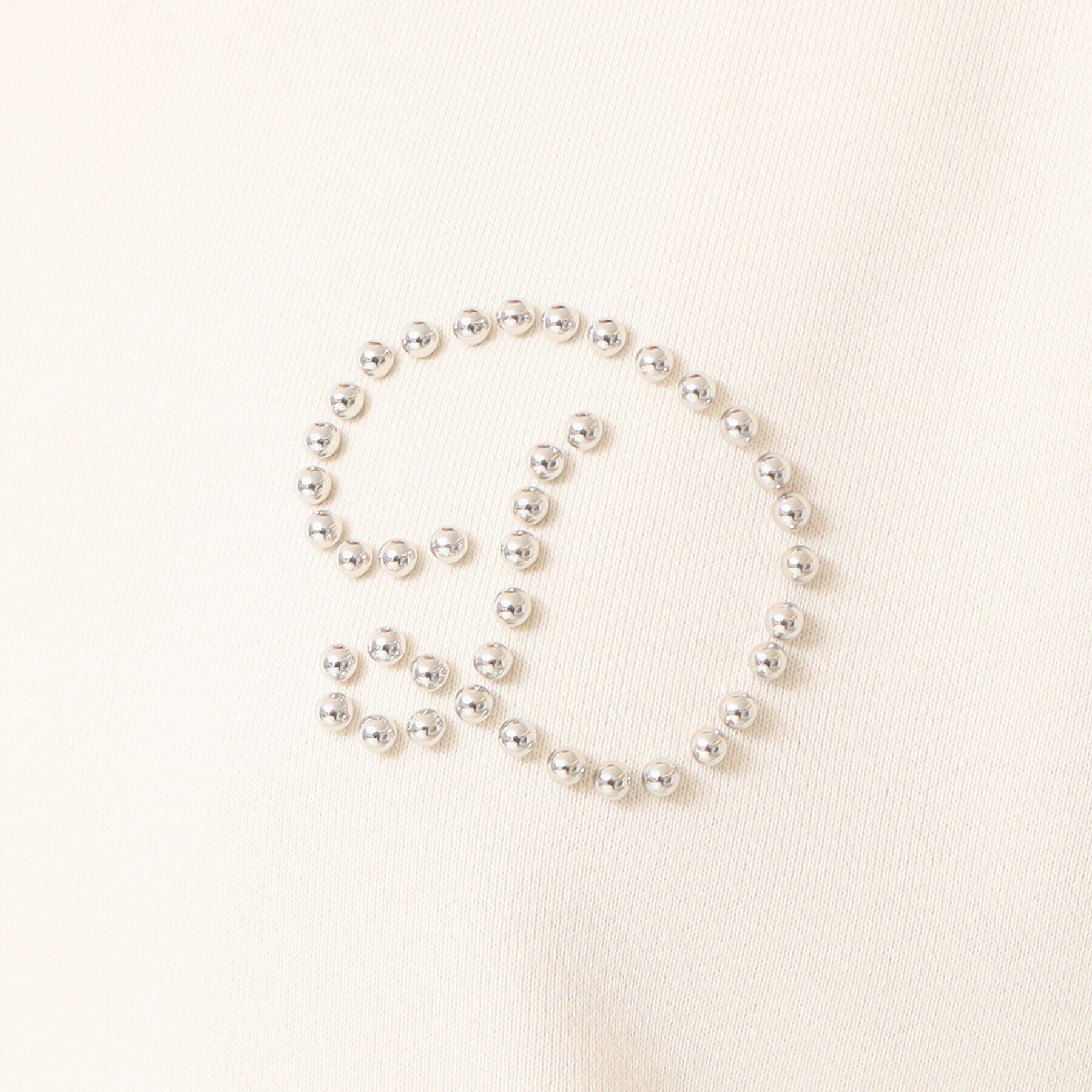 Dessin「【洗える】スタッズDマーク付きクロップド丈スウェット」|パーカー|