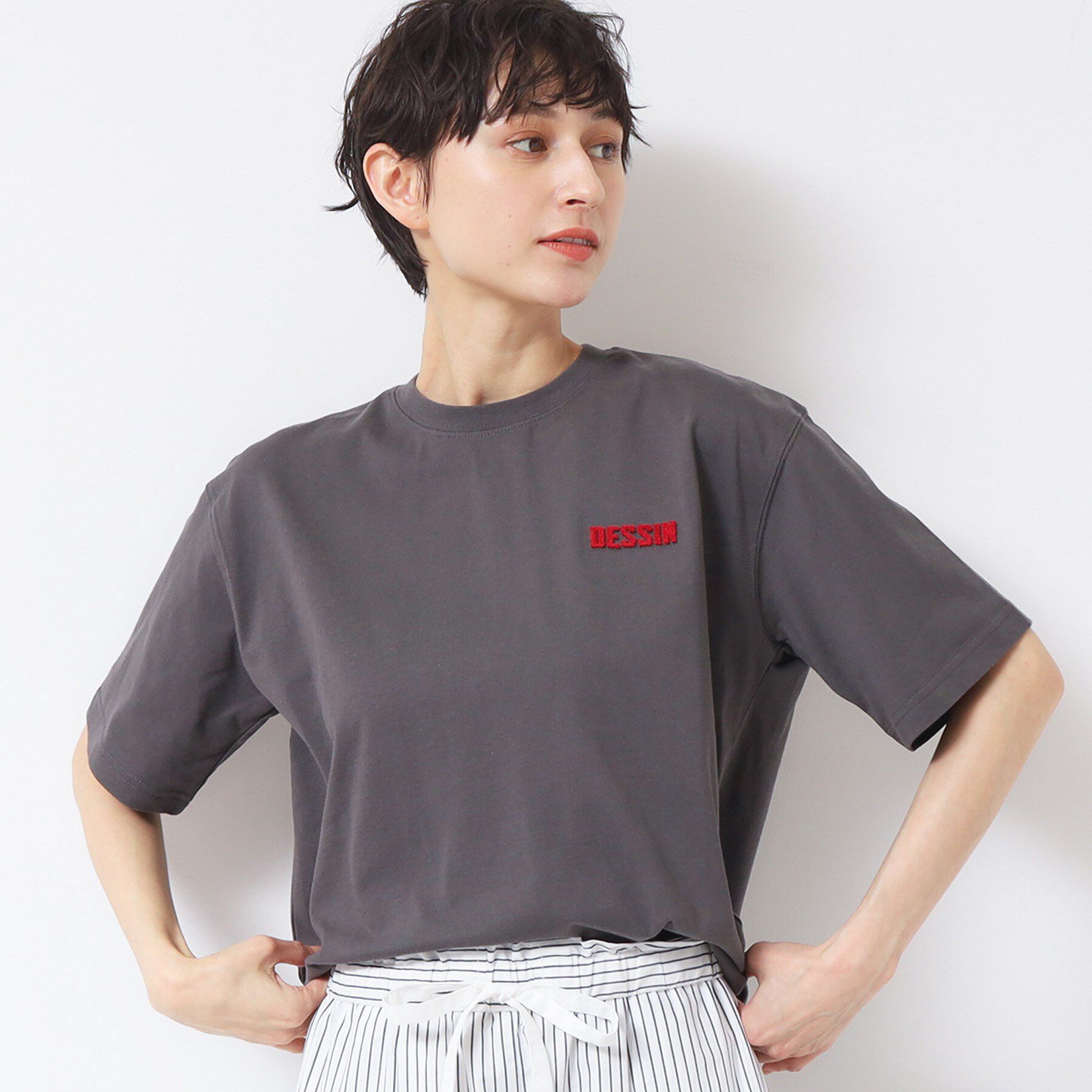 Dessin「【ユニセックス・洗える】タフティングTシャツ」|Tシャツ・カットソー|