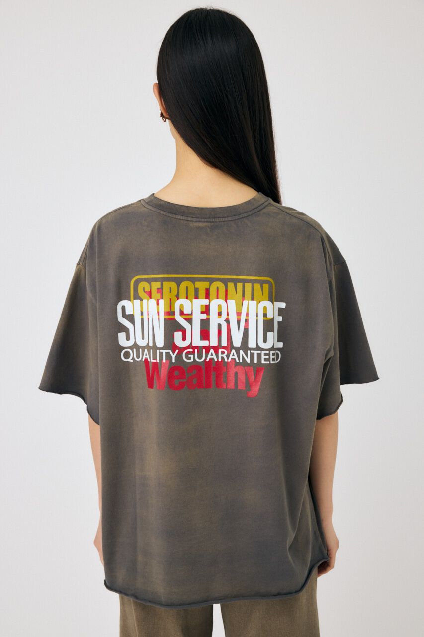 MOUSSY「DAMAGED BACK LOGO Tシャツ」|Tシャツ・カットソー|