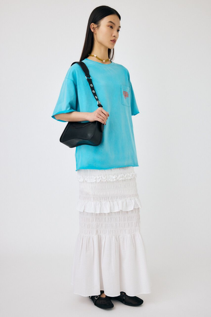 MOUSSY「DAMAGED BACK LOGO Tシャツ」|Tシャツ・カットソー|