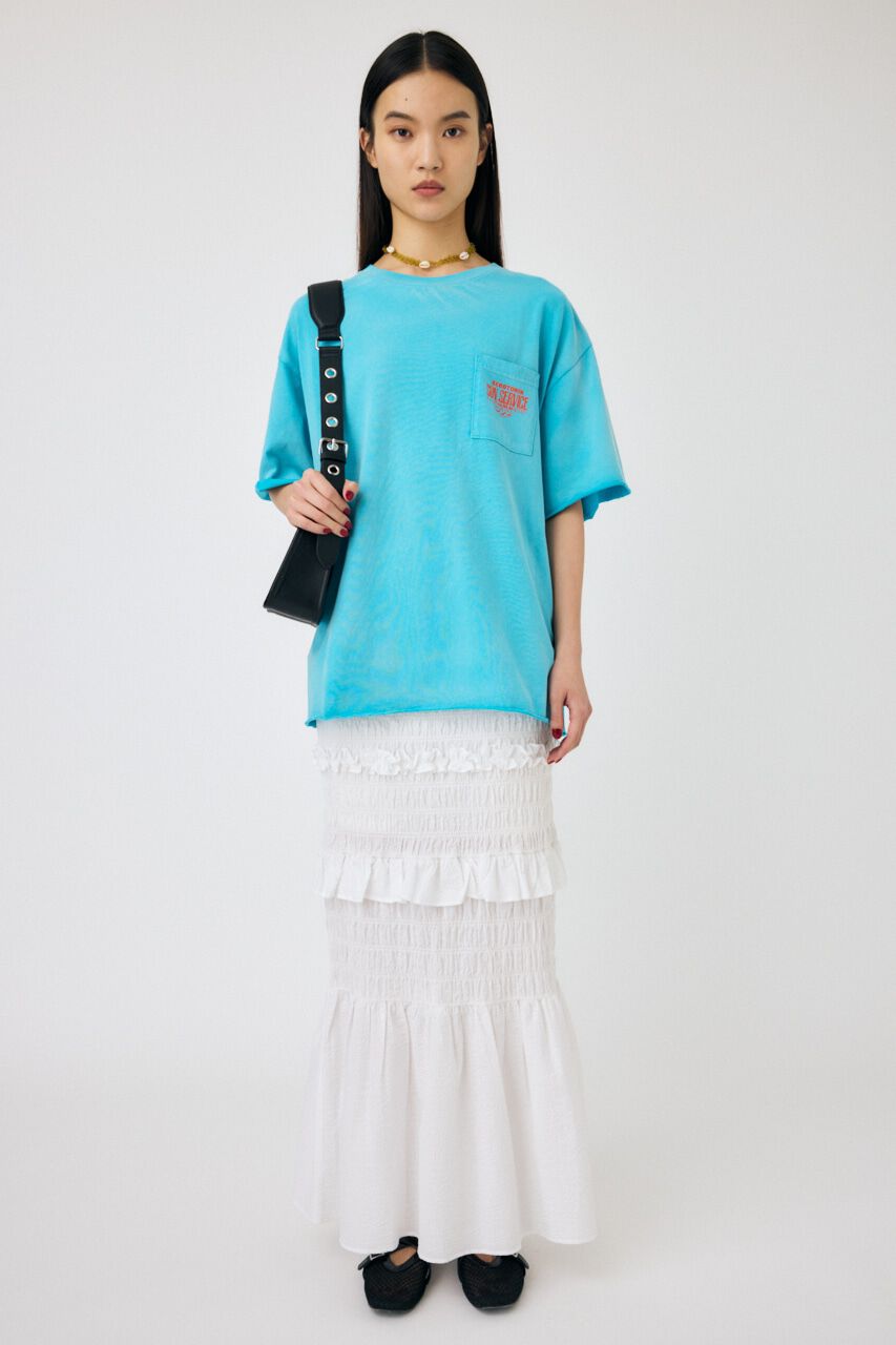 MOUSSY「DAMAGED BACK LOGO Tシャツ」|Tシャツ・カットソー|