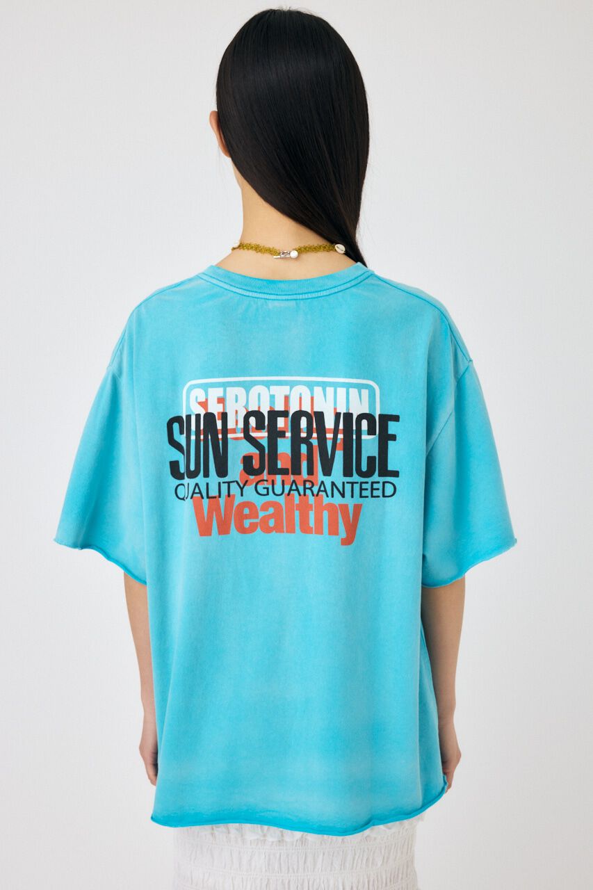 MOUSSY「DAMAGED BACK LOGO Tシャツ」|Tシャツ・カットソー|