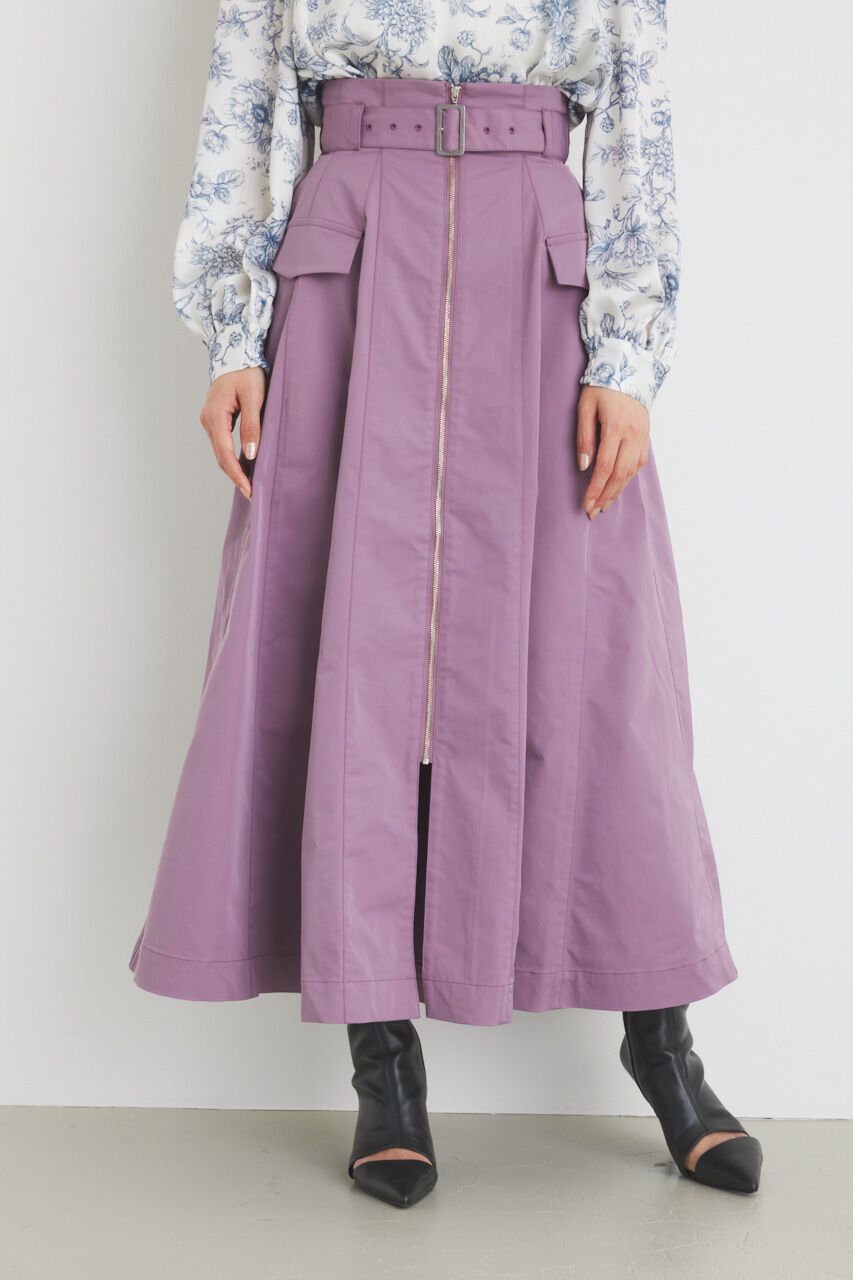 rienda「ハイウエストトレンチフレアSK」|スカート|