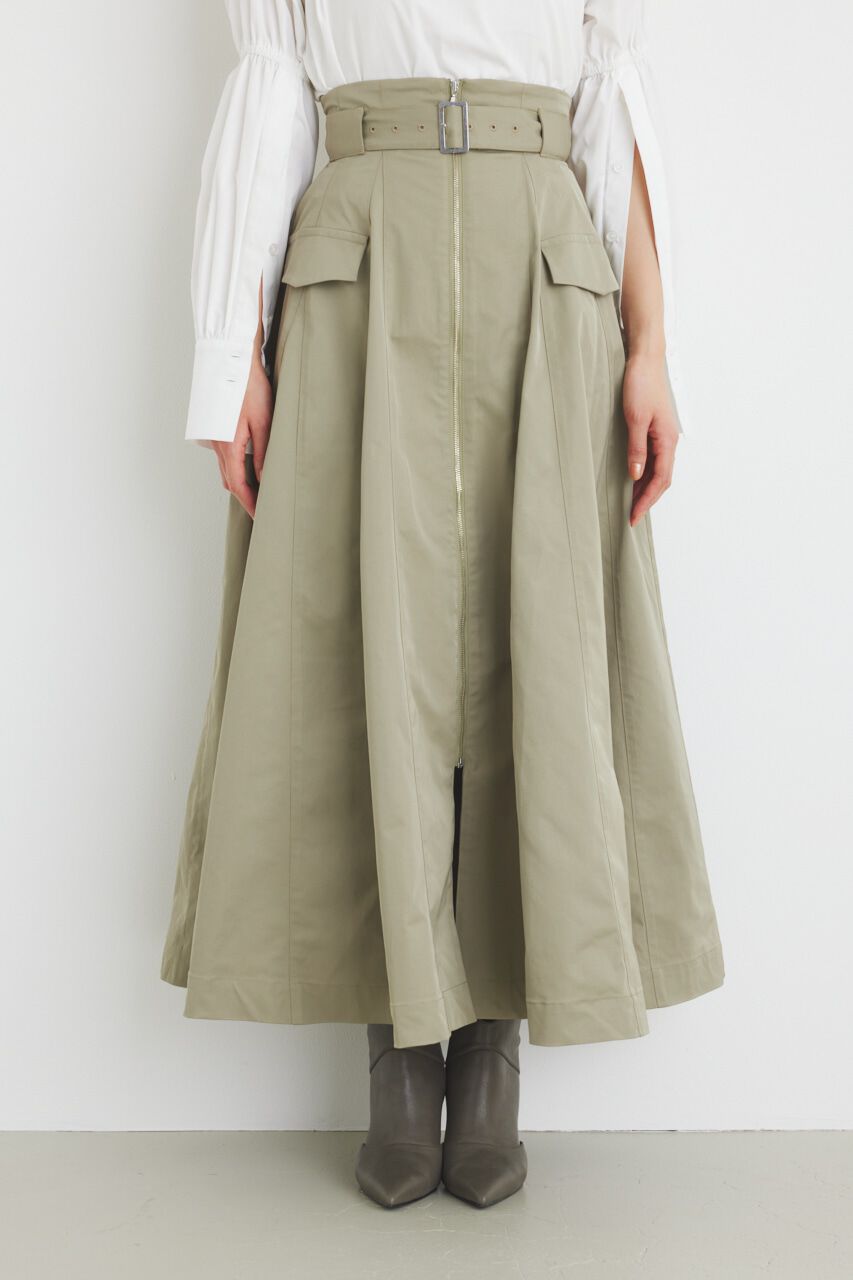 rienda「ハイウエストトレンチフレアSK」|スカート|