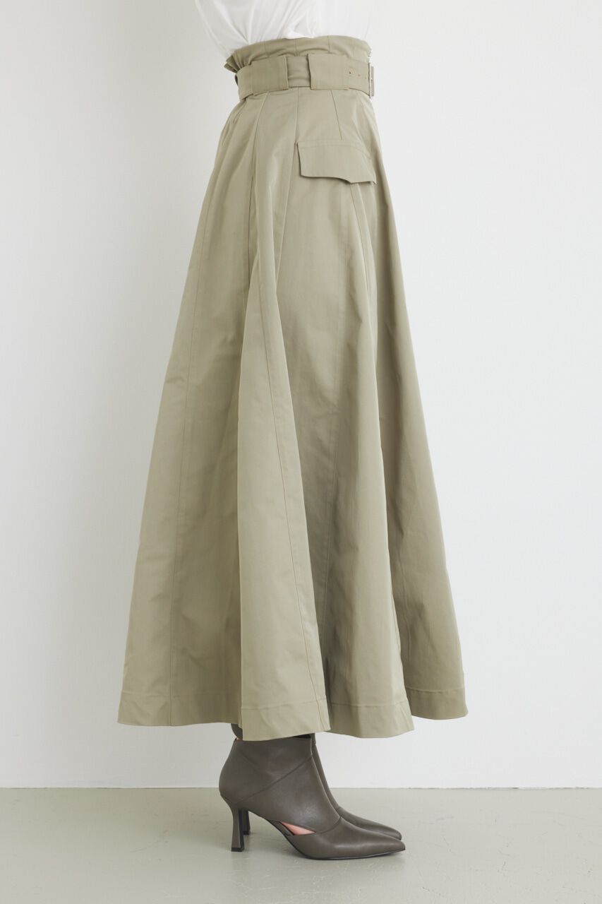 rienda「ハイウエストトレンチフレアSK」|スカート|