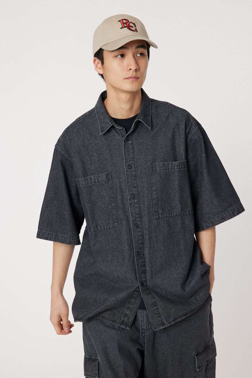 RODEO CROWNS「H/Sルーズデニムシャツ」|シャツ・ブラウス|BLK
