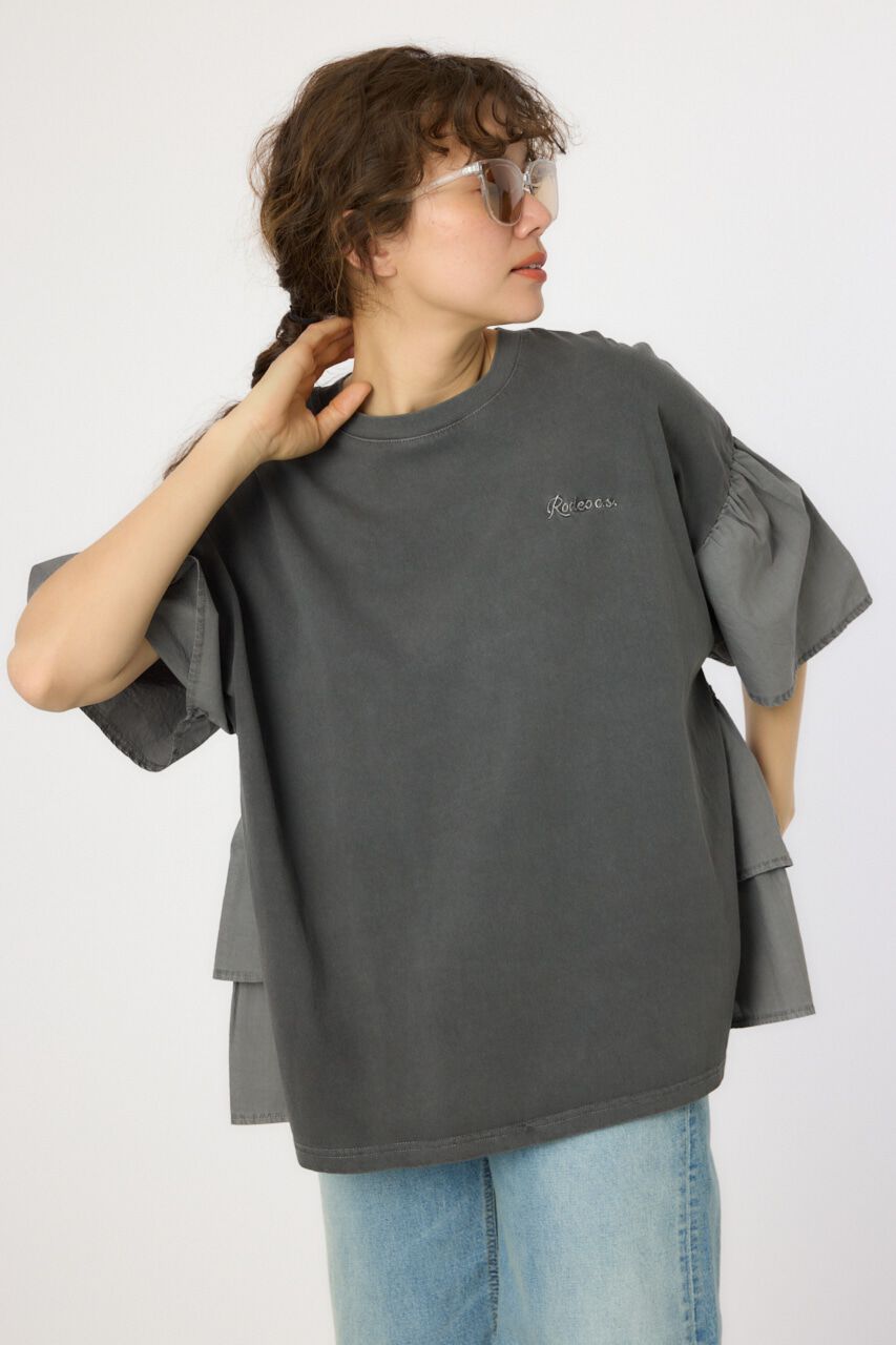 RODEO CROWNS「ピグメントバックフリルトップス」|Tシャツ・カットソー|