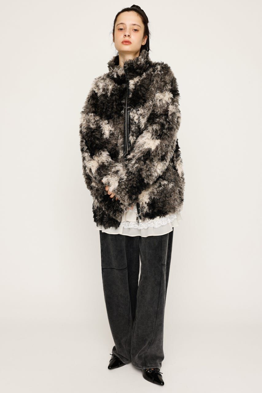 SLY「CURLED BOA ブルゾン」|ブルゾン・スタジャン|