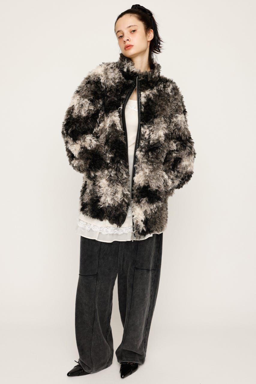 SLY「CURLED BOA ブルゾン」|ブルゾン・スタジャン|