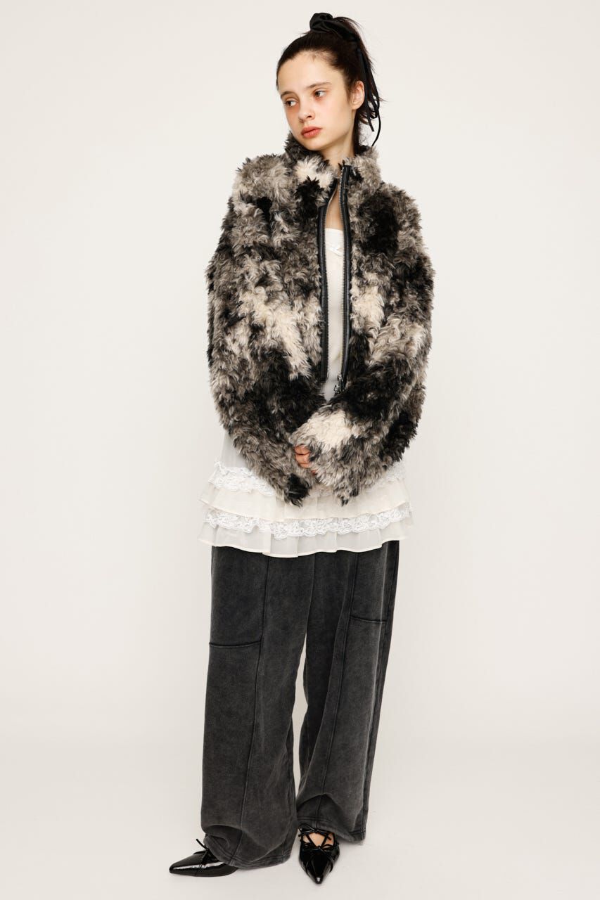 SLY「CURLED BOA ブルゾン」|ブルゾン・スタジャン|