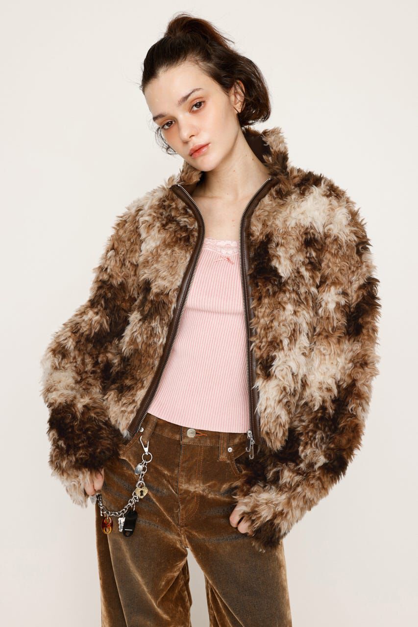 SLY「CURLED BOA ブルゾン」|ブルゾン・スタジャン|