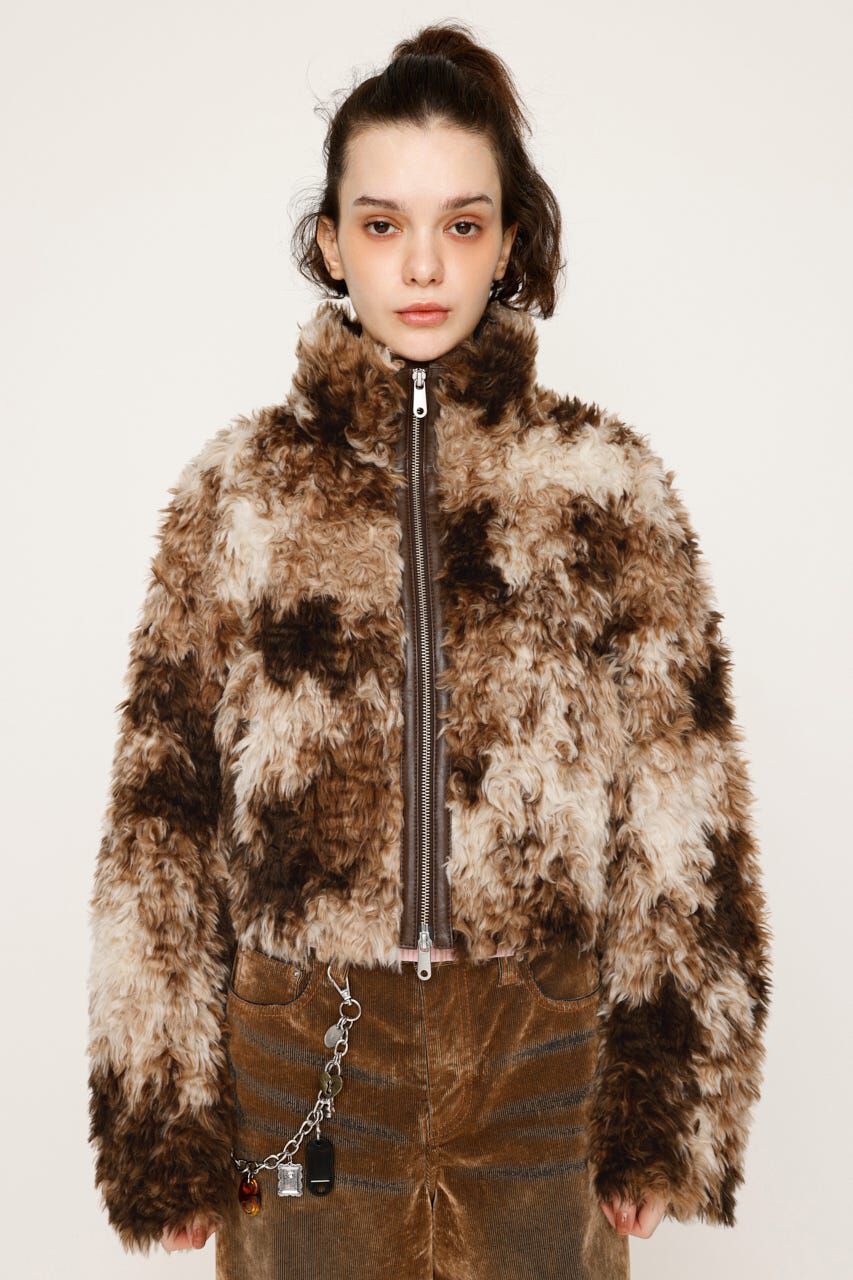 SLY「CURLED BOA ブルゾン」|ブルゾン・スタジャン|