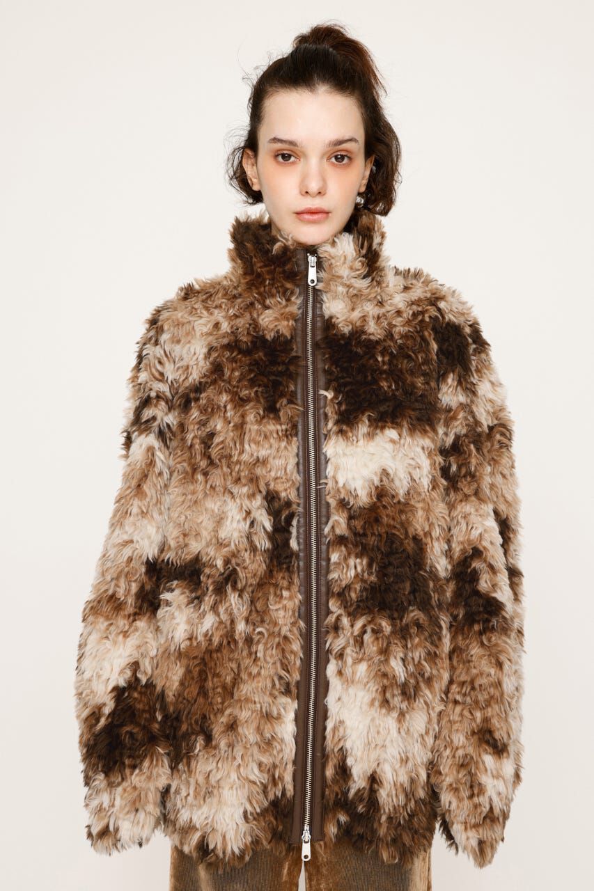 SLY「CURLED BOA ブルゾン」|ブルゾン・スタジャン|