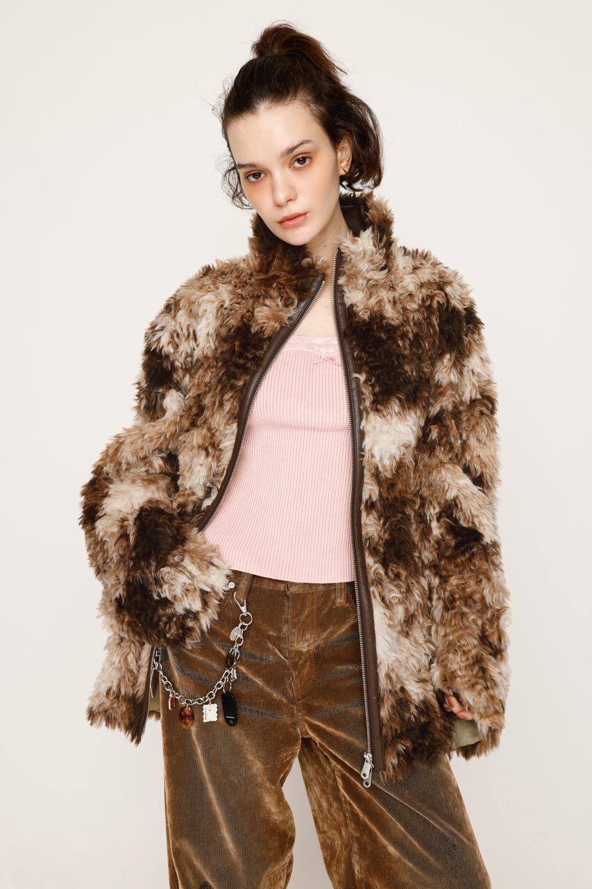 SLY「CURLED BOA ブルゾン」|ブルゾン・スタジャン|