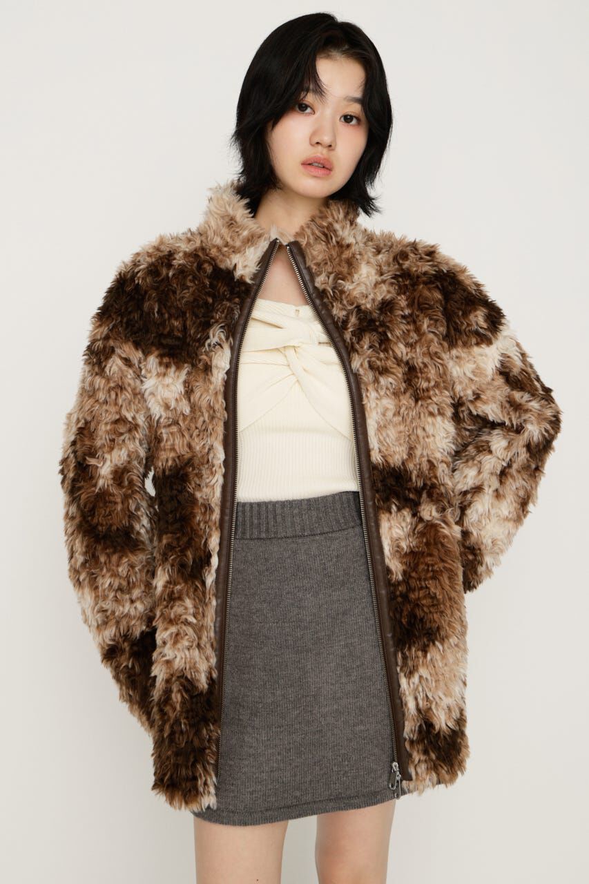 SLY「CURLED BOA ブルゾン」|ブルゾン・スタジャン|