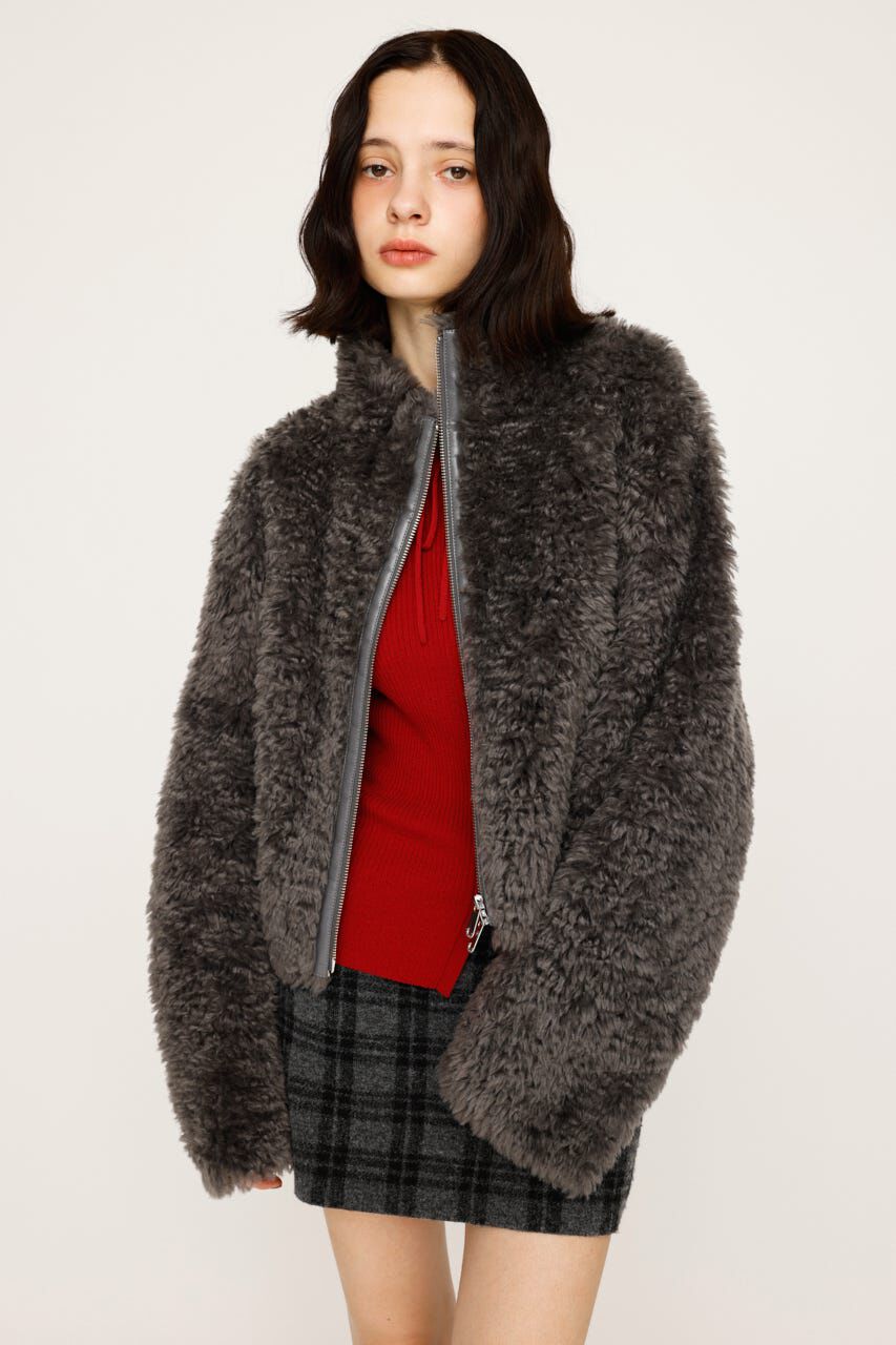 SLY「CURLED BOA ブルゾン」|ブルゾン・スタジャン|