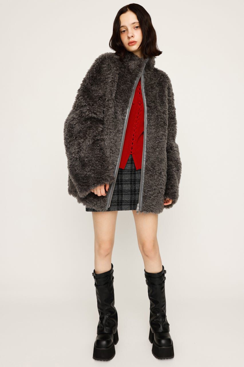 SLY「CURLED BOA ブルゾン」|ブルゾン・スタジャン|