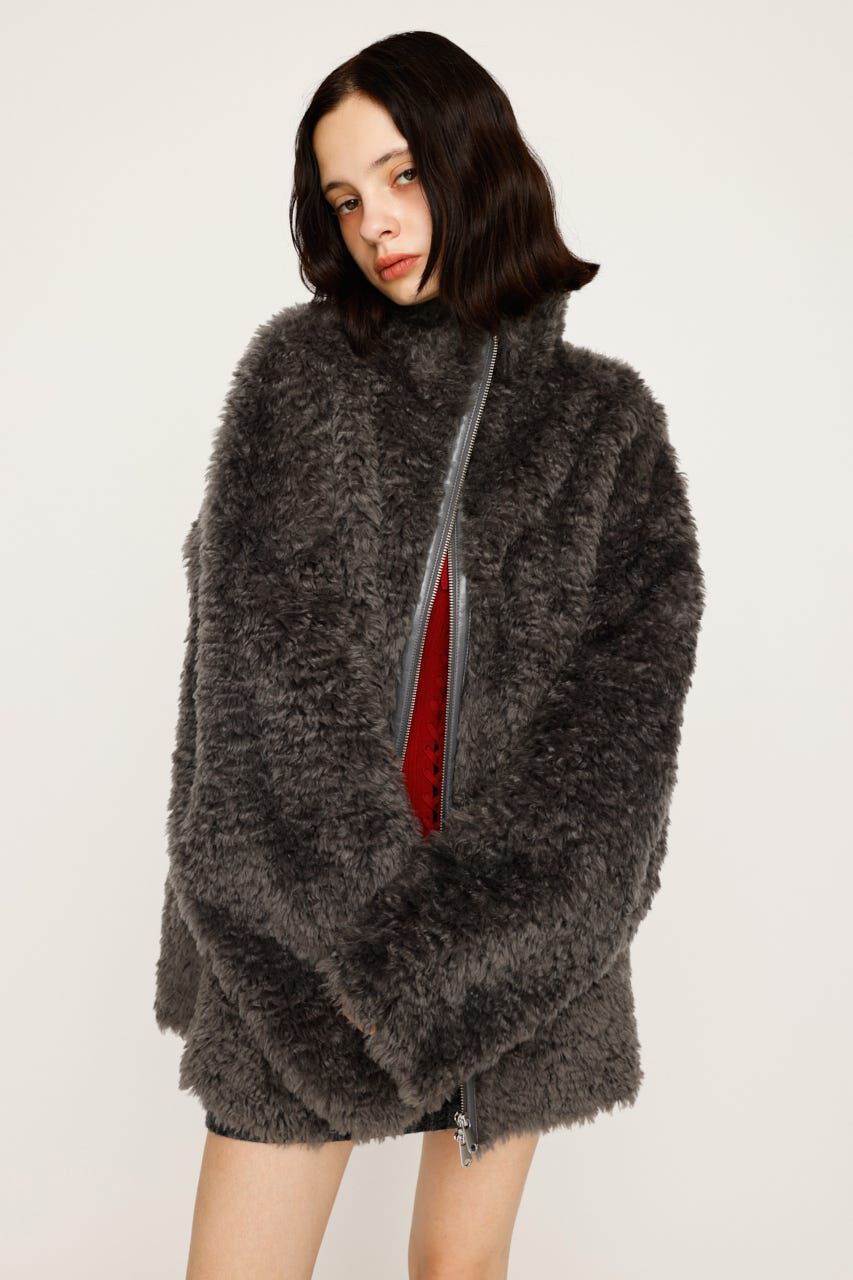 SLY「CURLED BOA ブルゾン」|ブルゾン・スタジャン|