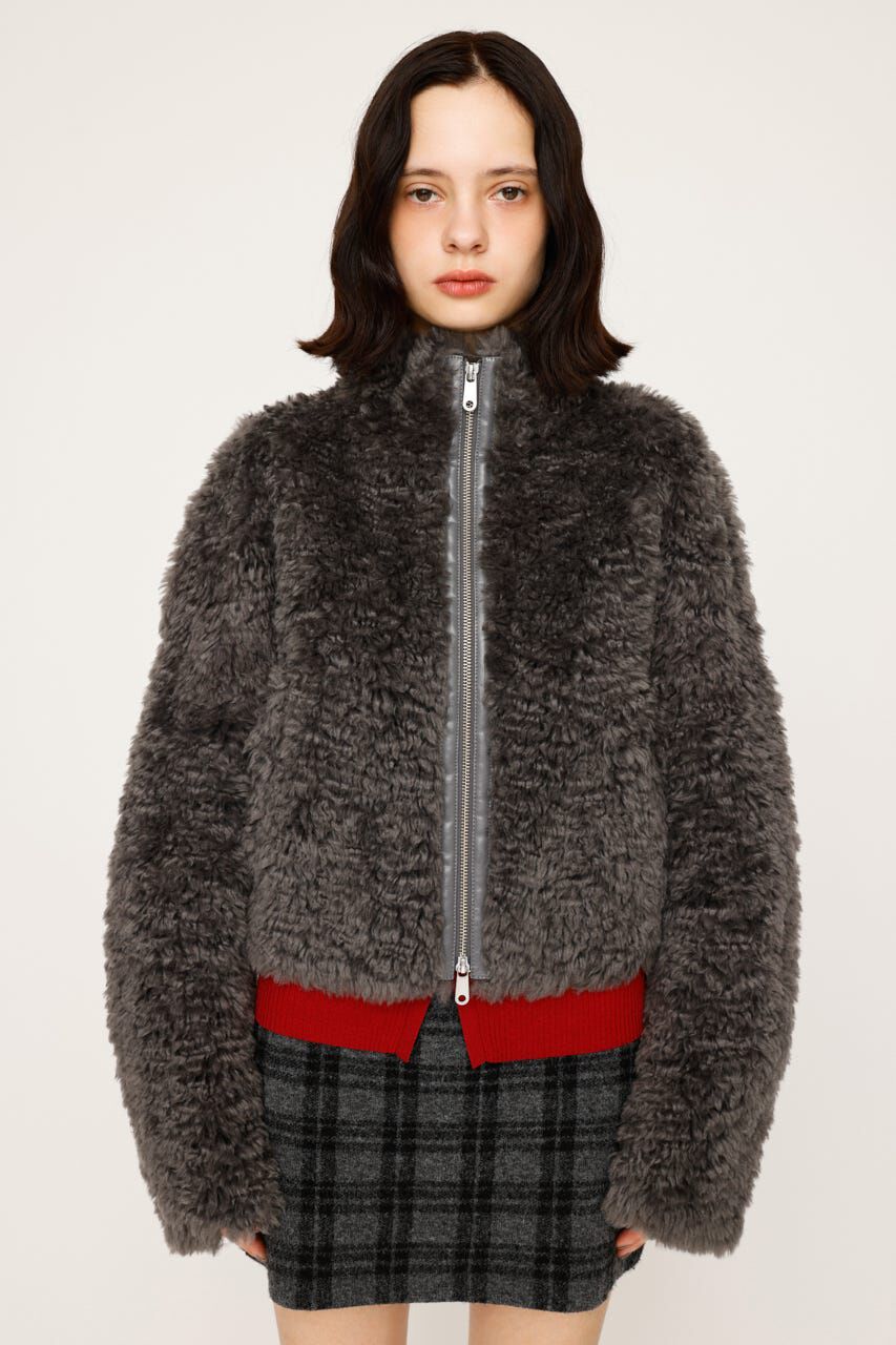 SLY「CURLED BOA ブルゾン」|ブルゾン・スタジャン|