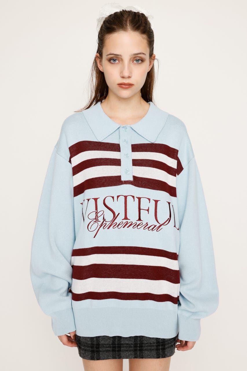 SLY「FRONT LOGO POLO トップス」|ニット・セーター|