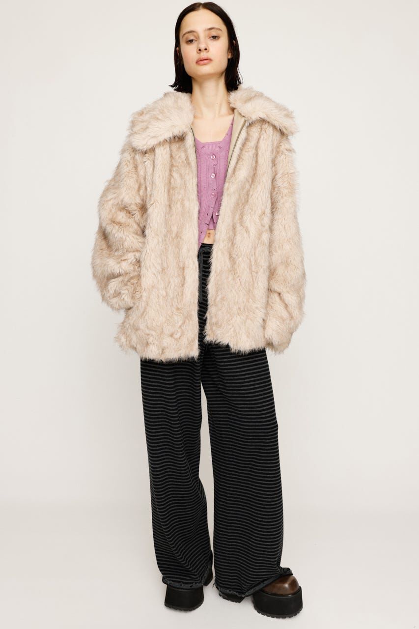 SLY「BIG COLLAR FUR コート」|その他|