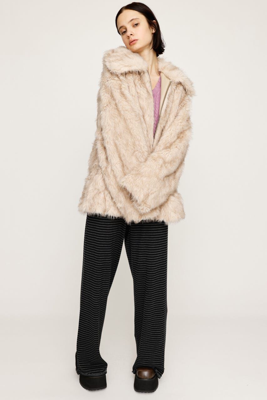 SLY「BIG COLLAR FUR コート」|その他|