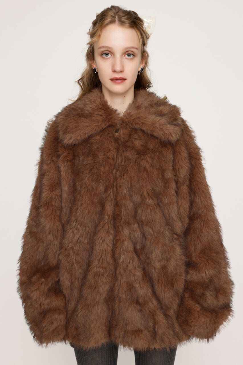 SLY「BIG COLLAR FUR コート」|その他|