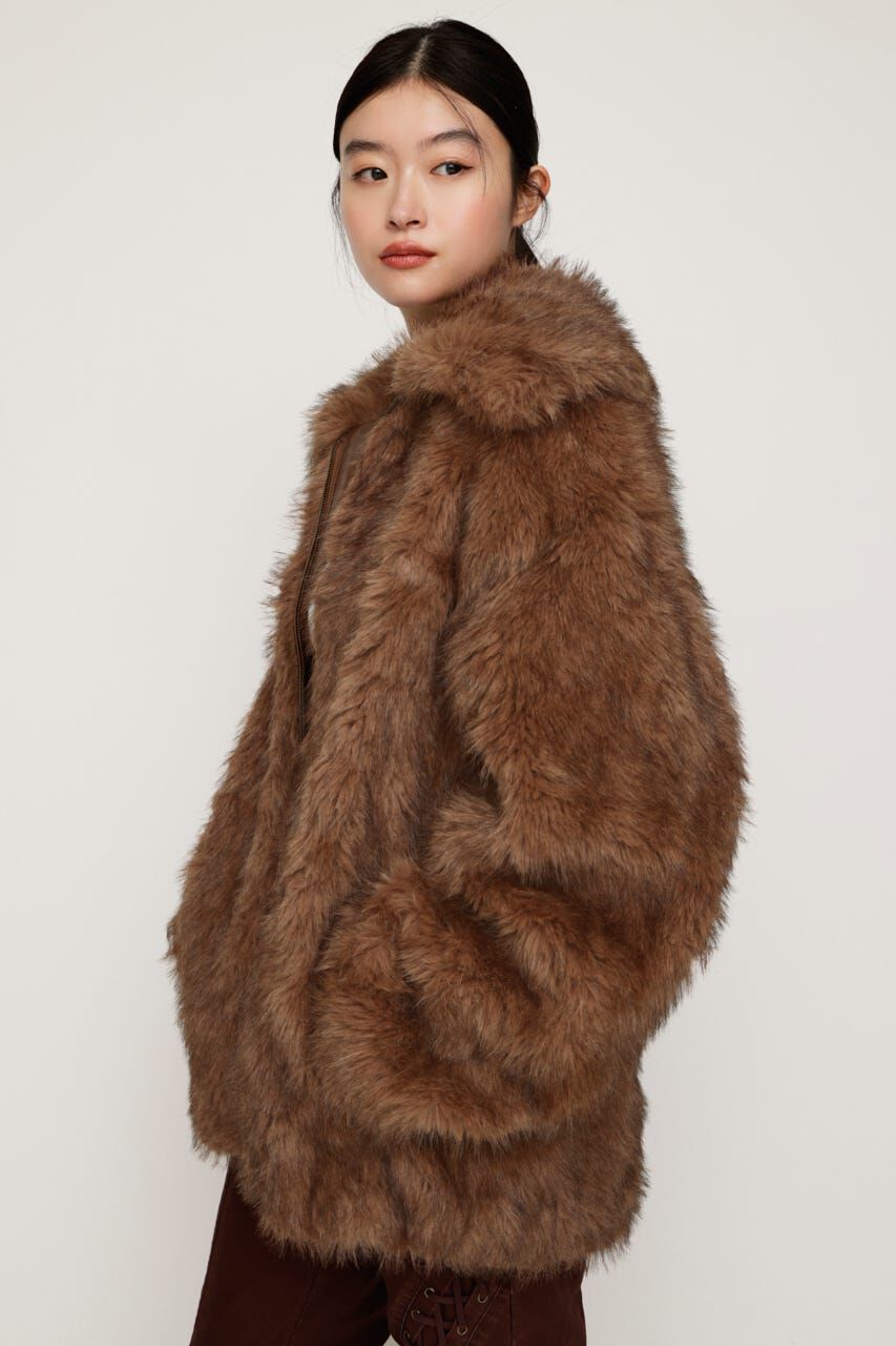 SLY「BIG COLLAR FUR コート」|その他|