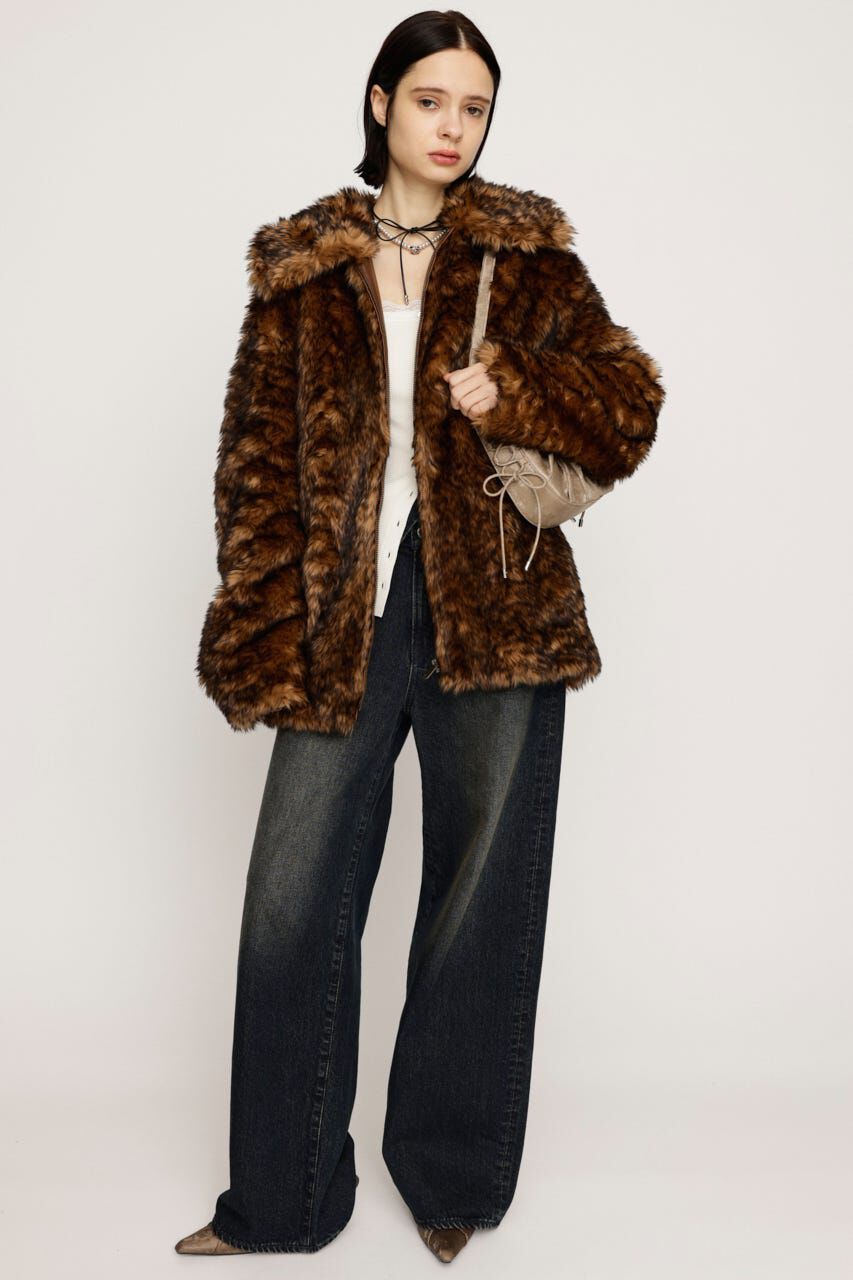 SLY「BIG COLLAR FUR コート」|その他|