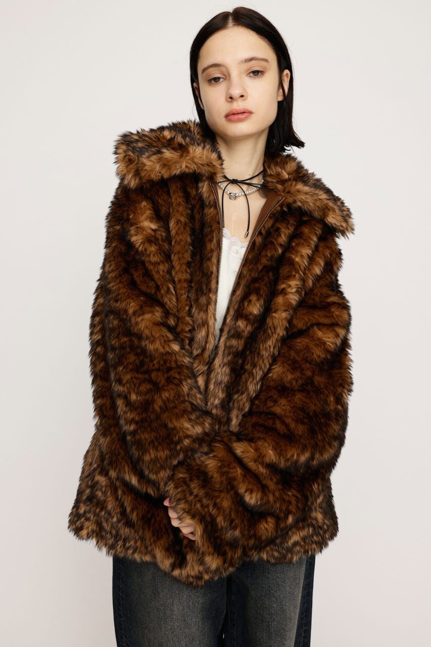 SLY「BIG COLLAR FUR コート」|その他|