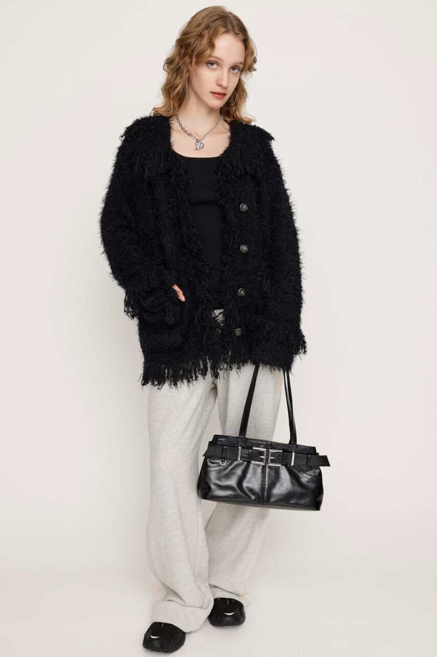 SLY「DAMAGE V／N OVER MG カーディガン」|カーディガン|